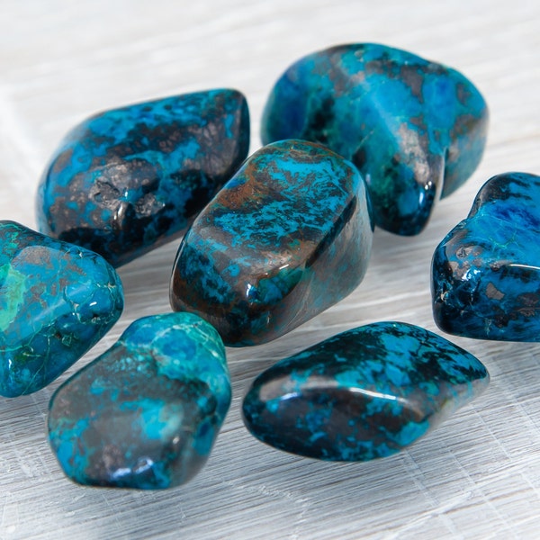 Chrysocolla polished tumblestones | top quality crystal healing gemstone