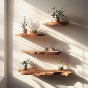 Floating Shelves Impressive Style Solid Wood Floating Shelves Handcrafted Rustic Home Decor Housewarming Gifts