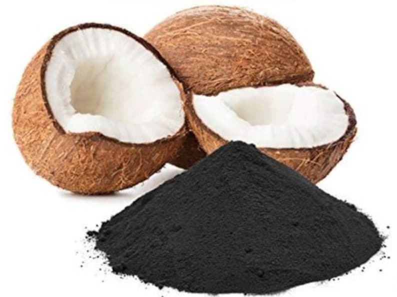 Pure Activated Carbon Organic Coconut Shell Charcoal Powder Etsy