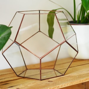 Glass dodecahedron - sacred geometry to hang