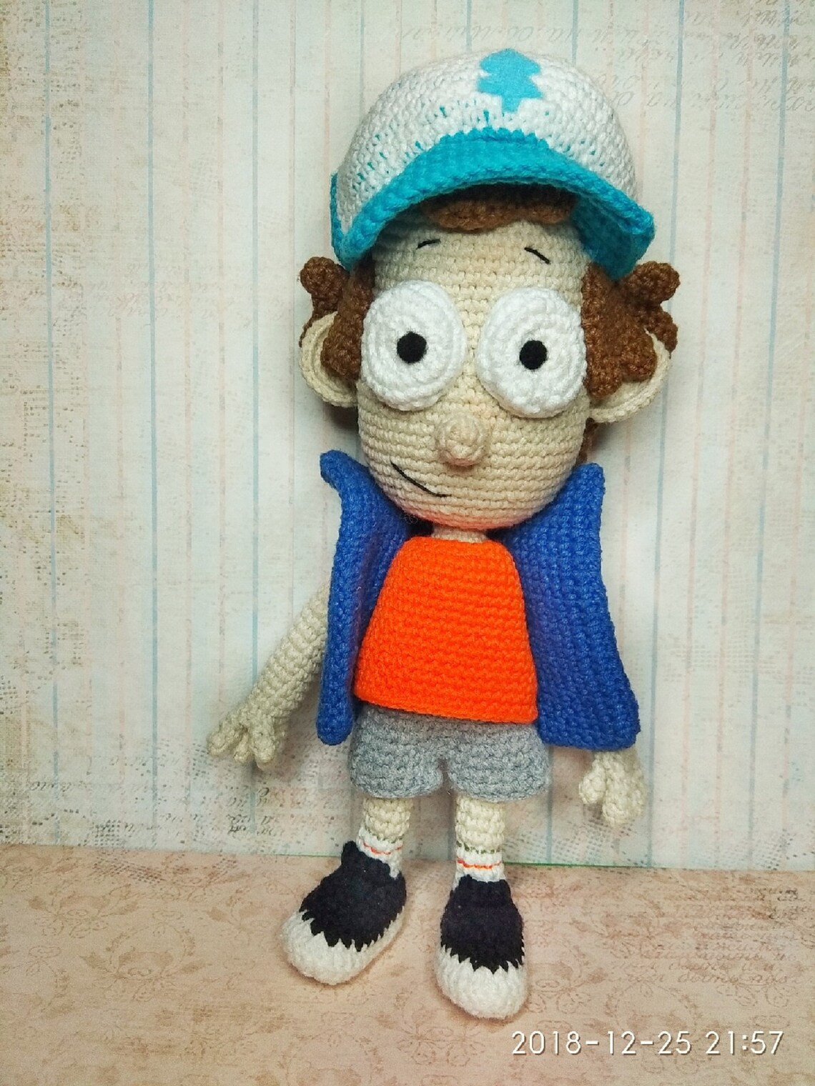 Dipper toy crochet Gravity falls Knitted Dipper cartoon Etsy