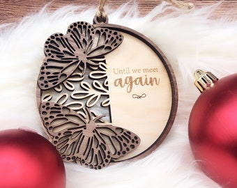 Butterfly Memorial Ornament Gift / Remembrance Gift / Personalized Memorial Ornament / Missed Loved One / Loved One / Butterfly Ornament