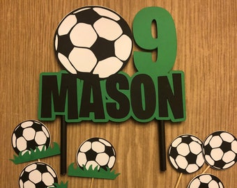 Soccer Cake Topper | Etsy