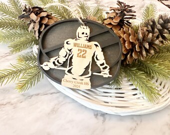 2025 Personalized Hockey Player Gift / Sport Jersey /Hockey Christmas / Custom Jersey / Hockey Ornament / Hockey Tag / Bag tag