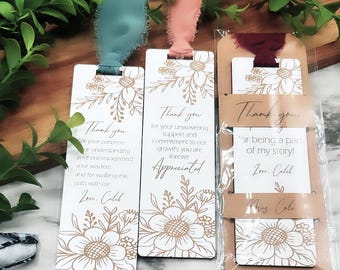 Teacher Holiday Gift / Teacher Appreciation Bookmark / Teacher Gift/ Personalized Teacher Gift / Thank You Gift / Personalized Bookmark