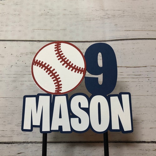 Baseball Cake Topper Baseball First Birthday Sports Cake - Etsy