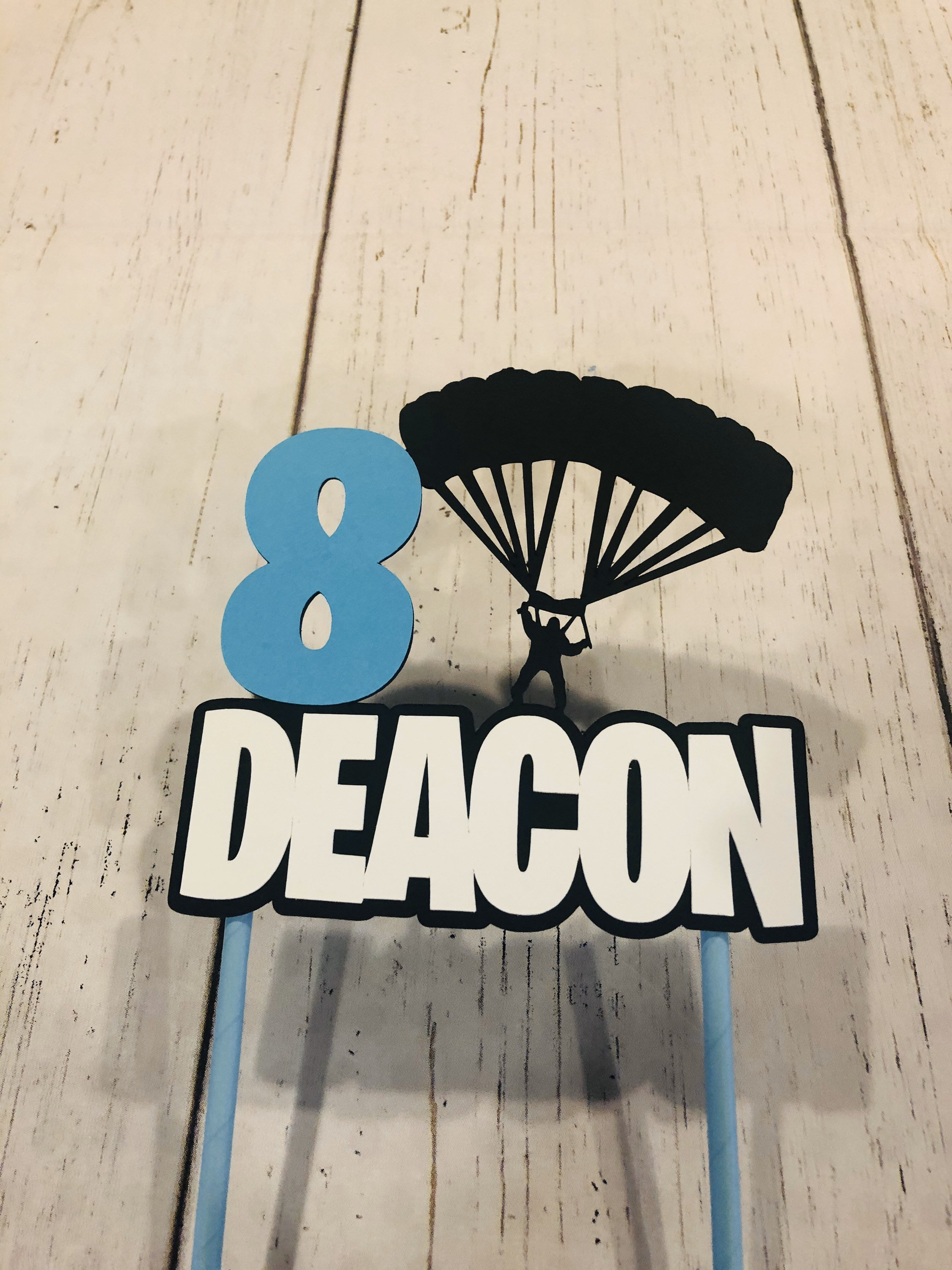 Heavy Cardstock Gamer Cake Topper