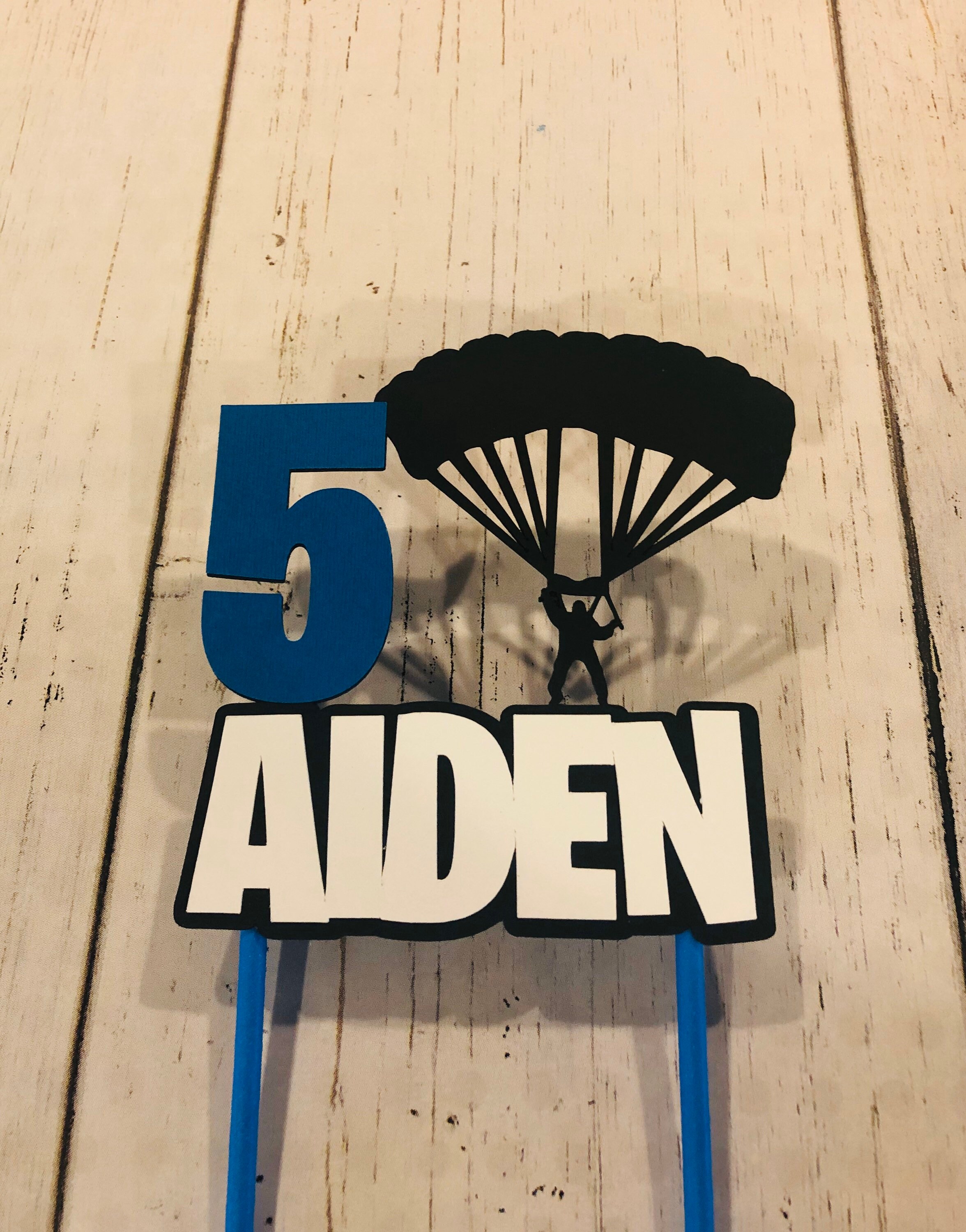 Heavy Cardstock Gamer Cake Topper