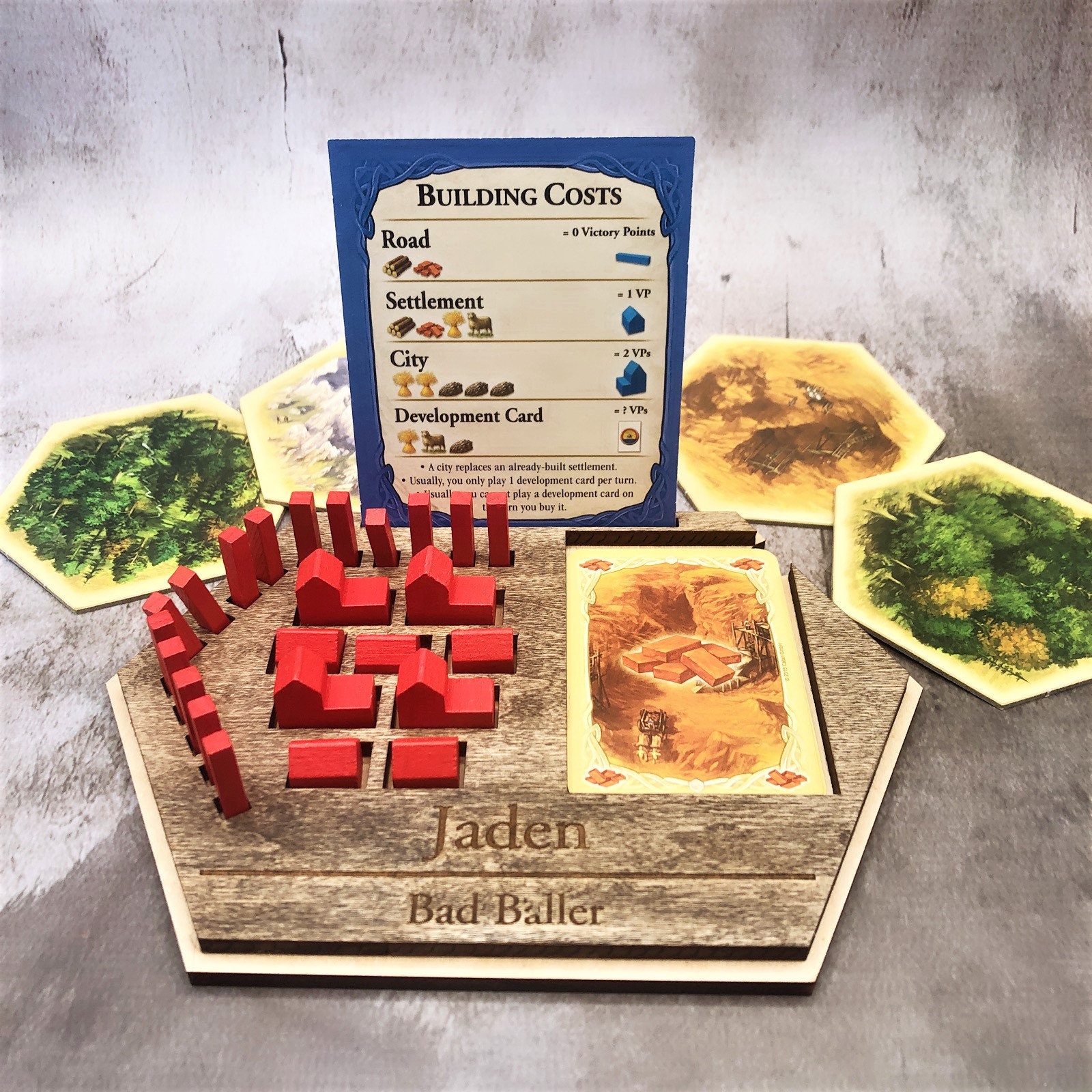 Game Piece Holder / Personalized Game Holder / Birthday Gift / Etsy