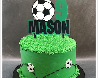 Soccer Cake Topper