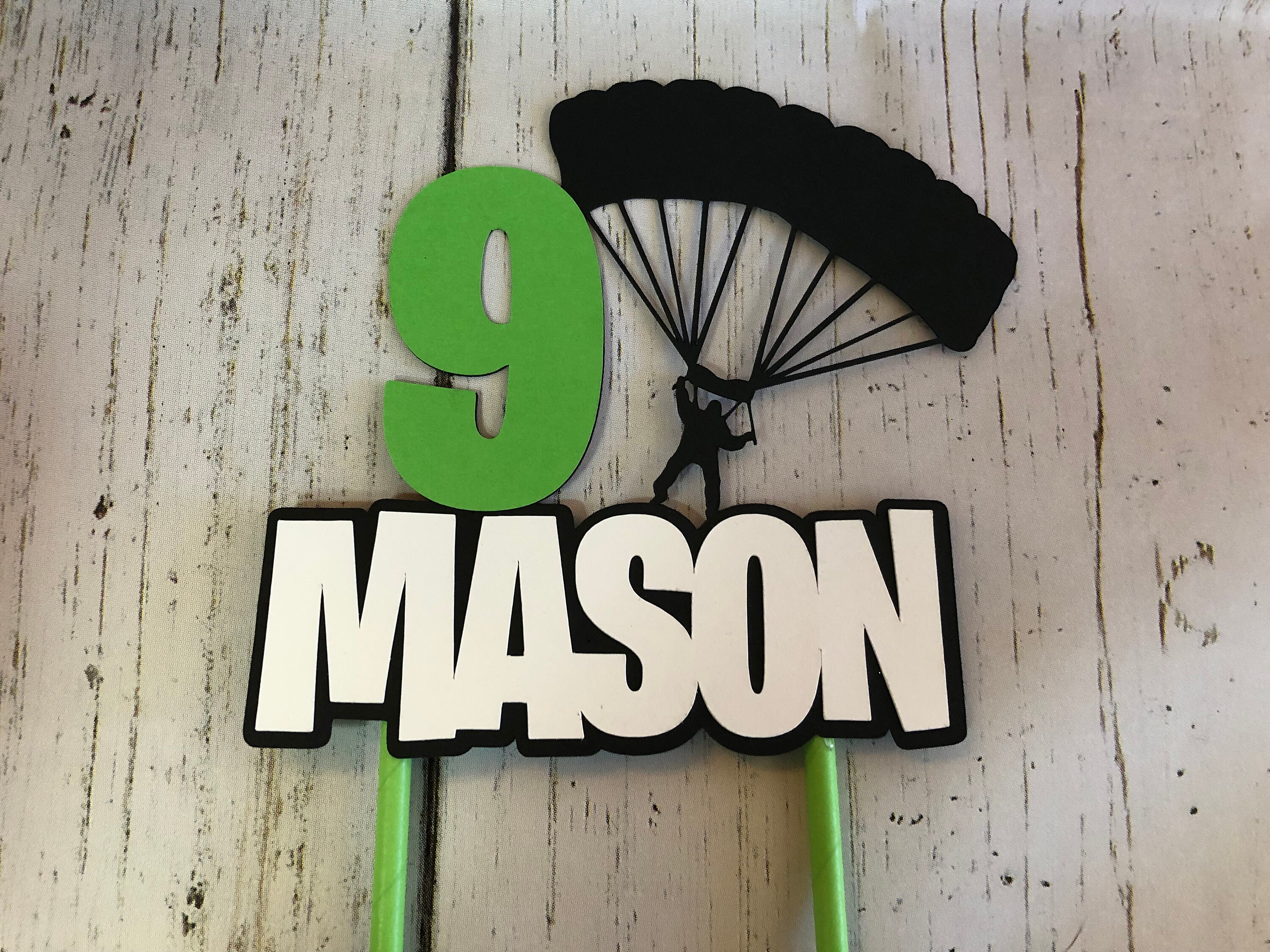 Heavy Cardstock Gamer Cake Topper