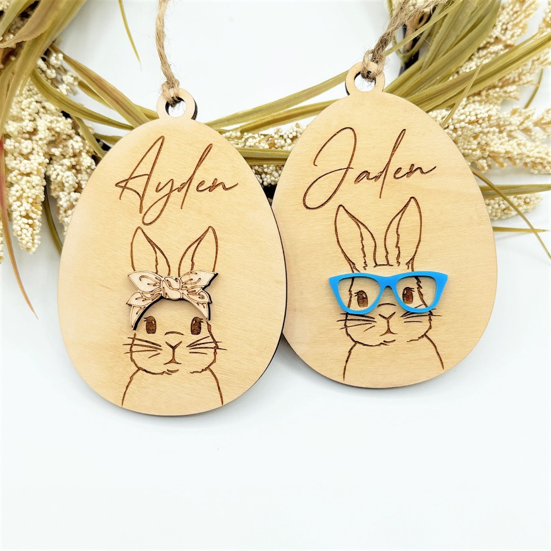 Easter Basket Name Tag Egg Name Tag Easter Custom Tag Basket Name Tag Easter Place Card