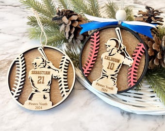 Personalized  Baseball Player Gift / Sport Jersey / Baseball Christmas / Custom Jersey / Baseball Ornament / Baseball Tag / Bag tag