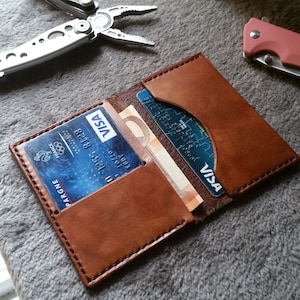 porte carte en cuir