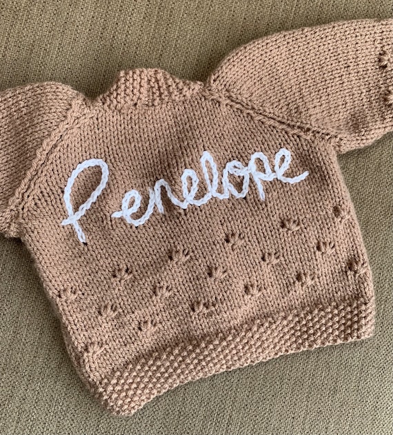 Personalised baby deals cardigan