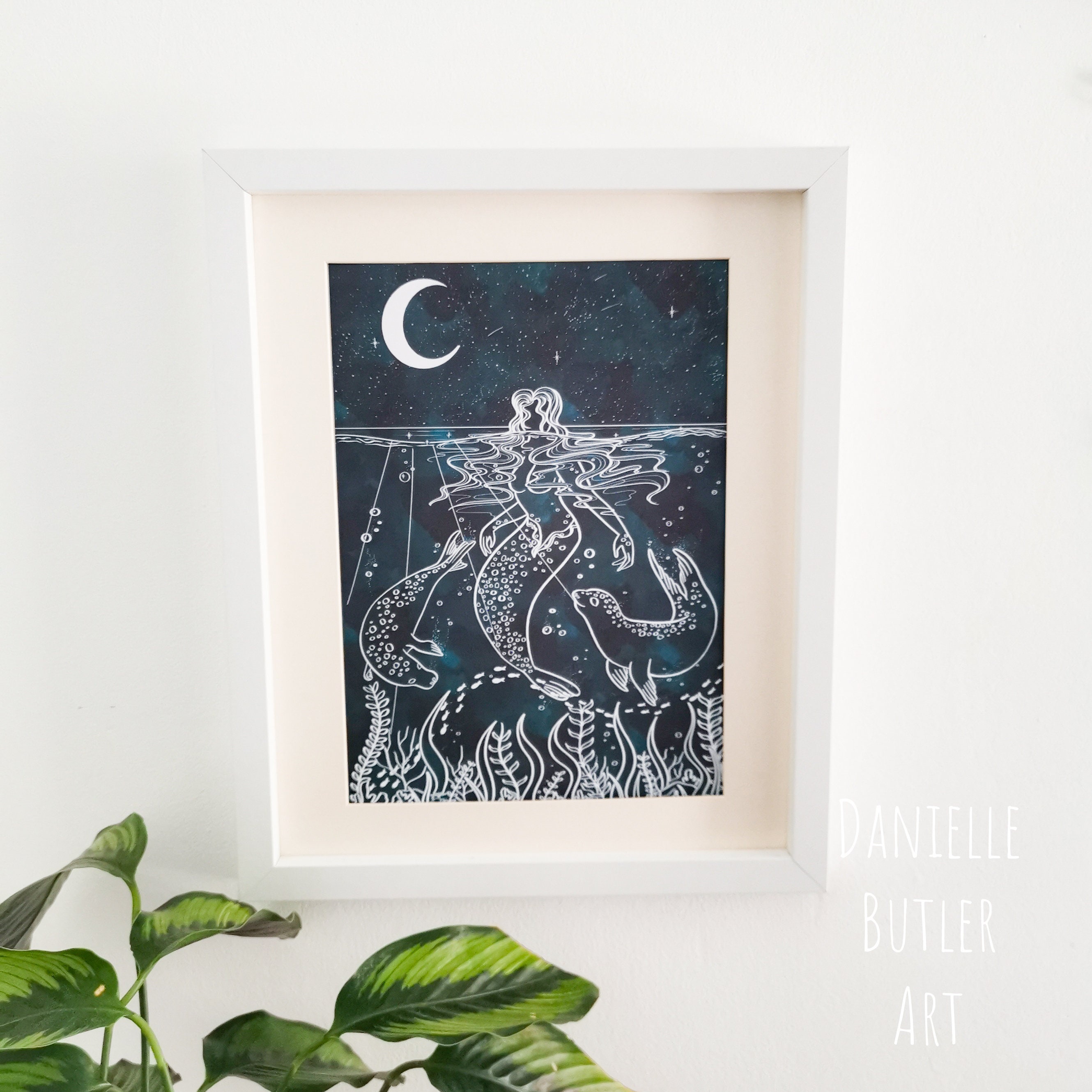 Selkie Art Print Folklore Print Norse Mythology Print Etsy