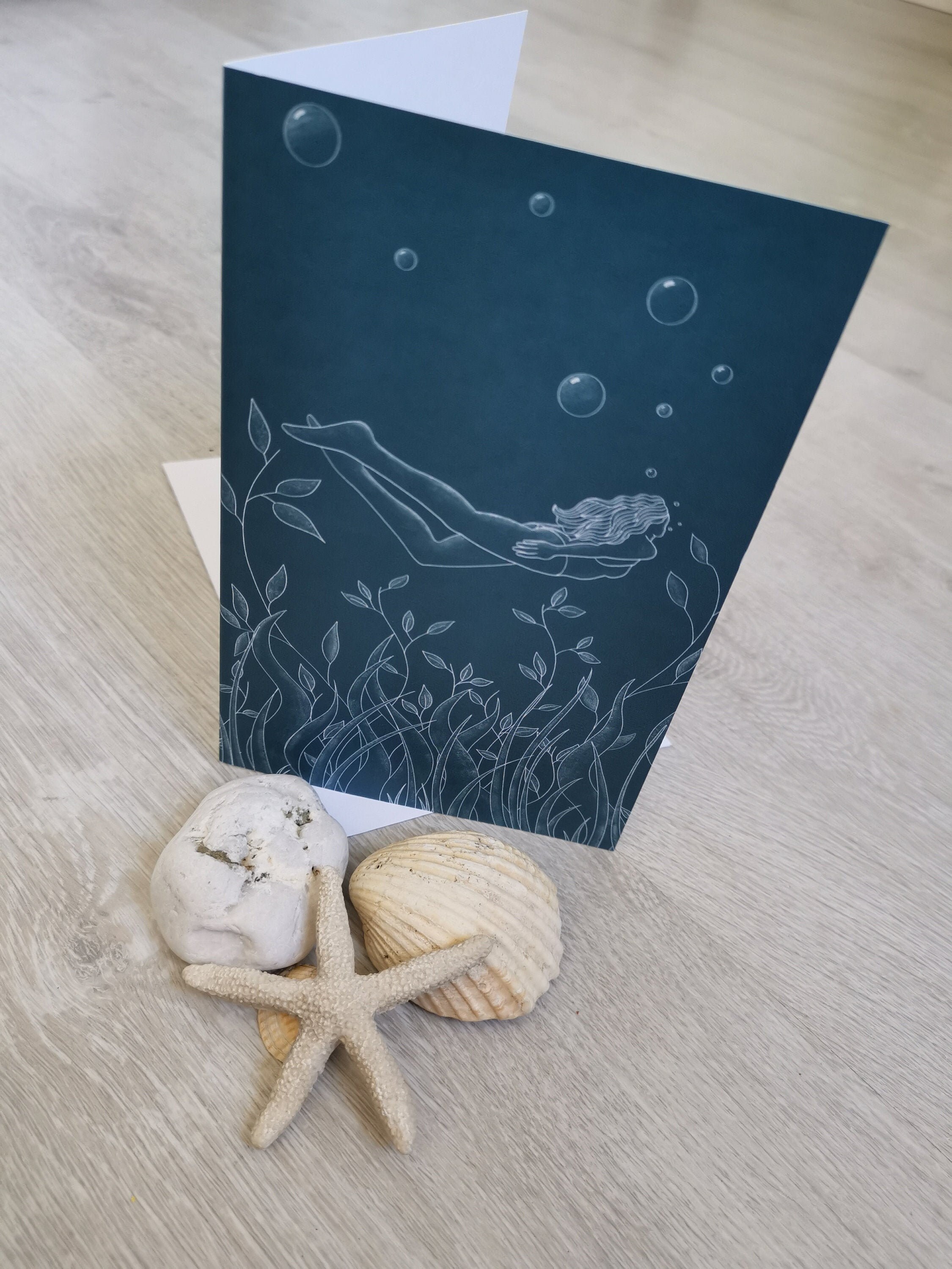 Wild Swimming Gifts Swimming Birthday card Swimming Thank Etsy
