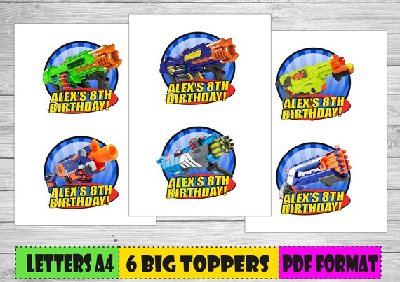 Digital Roblox Big Personalized Toppers Printable Roblox Senterprises Roblox Birthday Decoration Roblox Party Decoration - 