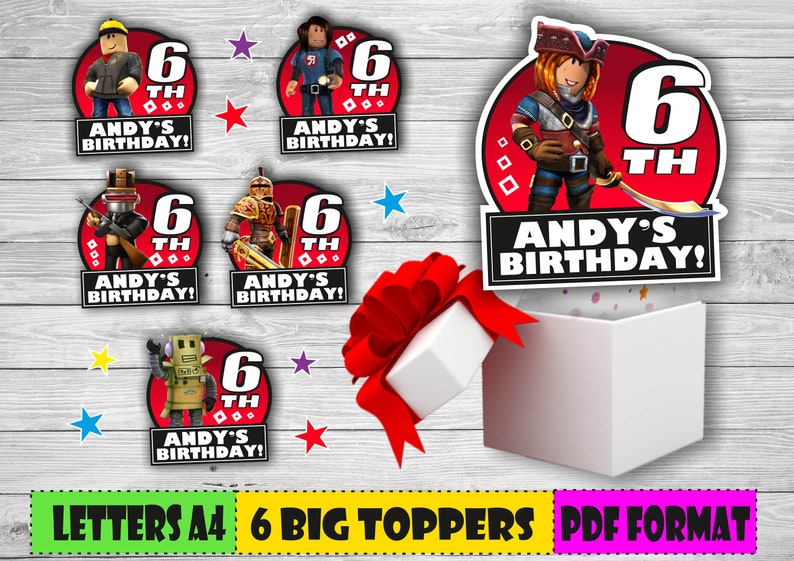 Etsy roblox birthday