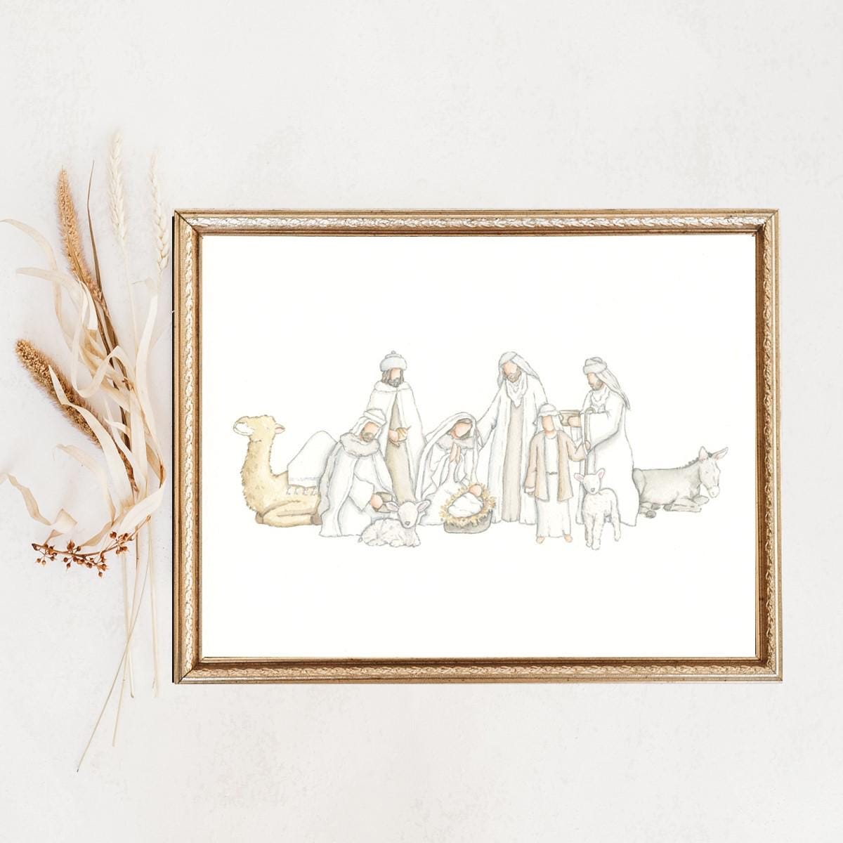 イエス誕生物語 キリスト降誕 賢者 クリスマス 宗教的芸術作品 - Etsy 日本