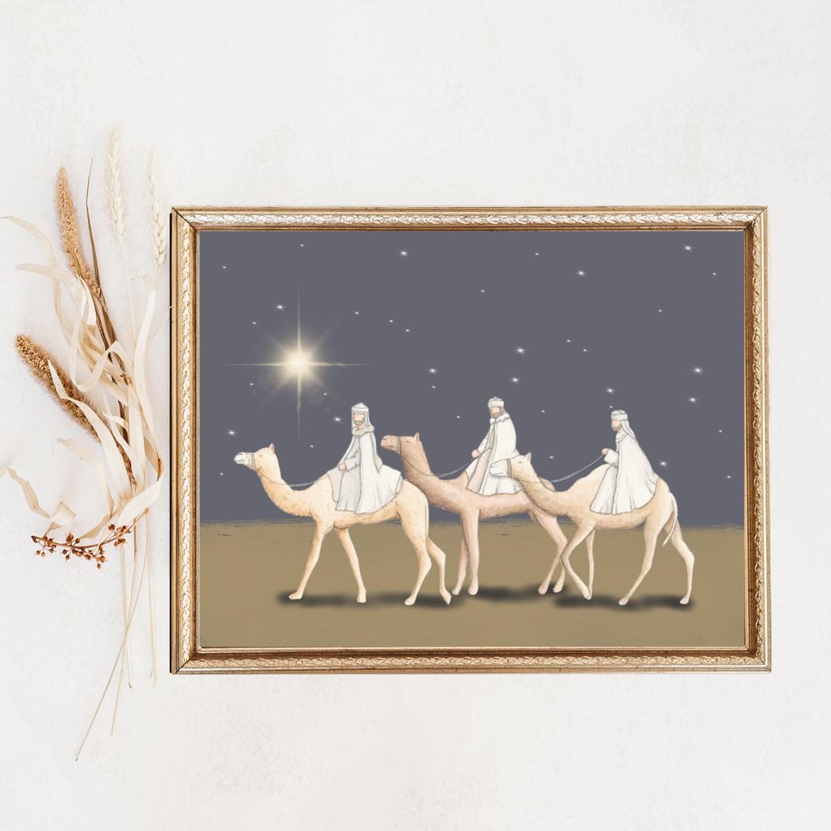 イエス誕生物語 キリスト降誕 賢者 クリスマス 宗教的芸術作品 - Etsy 日本