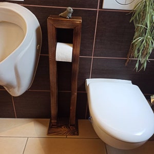 Porta carta igienica in legno Porta carta igienica Porta carta igienica