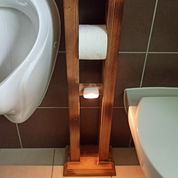 Toilettenpapierhalter Holz Klopapierhalter Klo möbel Papierhalter