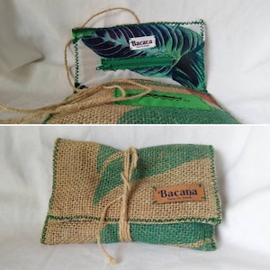 Traiga tejido tropical de juta de tabaco