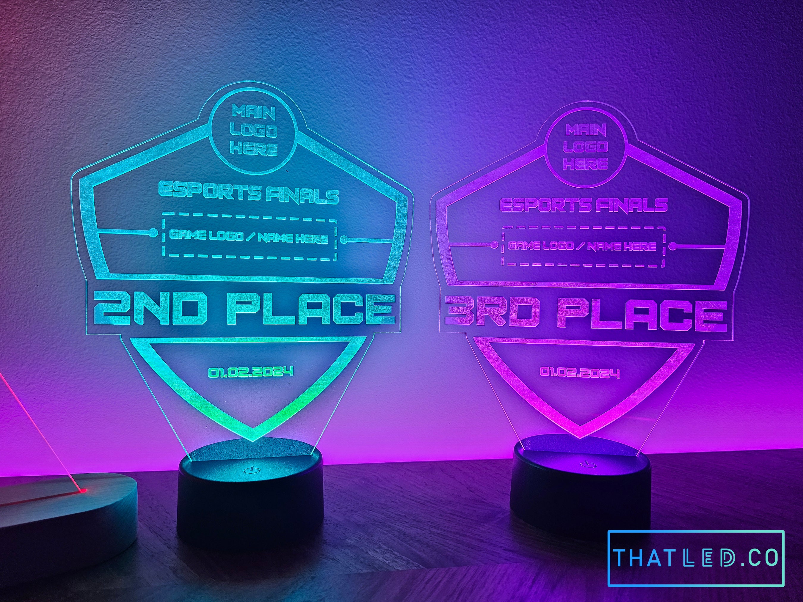 Esports LED Trophy Set - Great for Teams, Competitions, and Tournaments ...