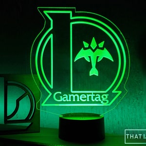 Classic MOBA Inspired LED with Custom Gamertag - Great Gift For Gamers
