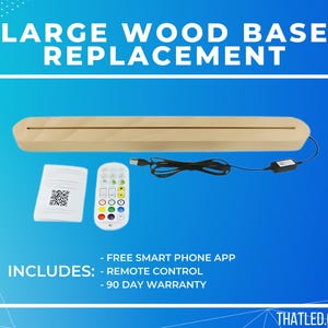 Replacement Only - Large Wood LED Base