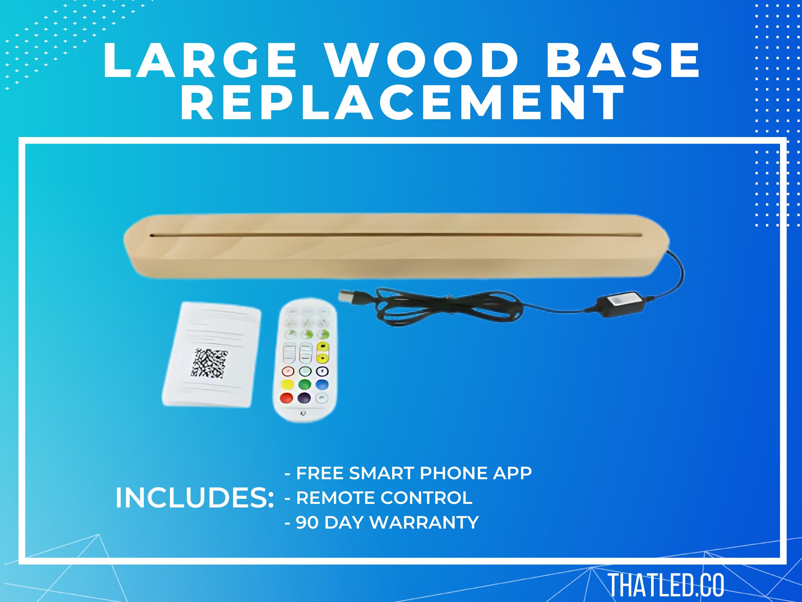 Replacement Only - Large Wood LED Base - Etsy
