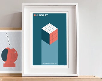 1974 Rubik's Cube Print