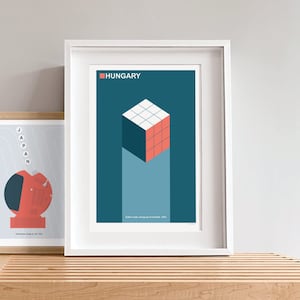 1974 Rubik&#39;s Cube Print
