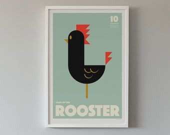 Chinese Zodiac Rooster Print