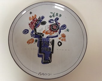 Modern contemporary/Ceramic plate/collectible/ deruta