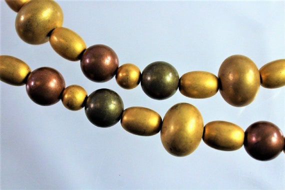 Givenchy Bronze and Gold Beaded Necklace, 1970s - image 2