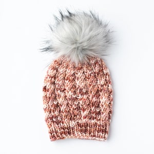 Knitting Pattern Spinnaker Beanie Cable Knit Hat Pattern Easy