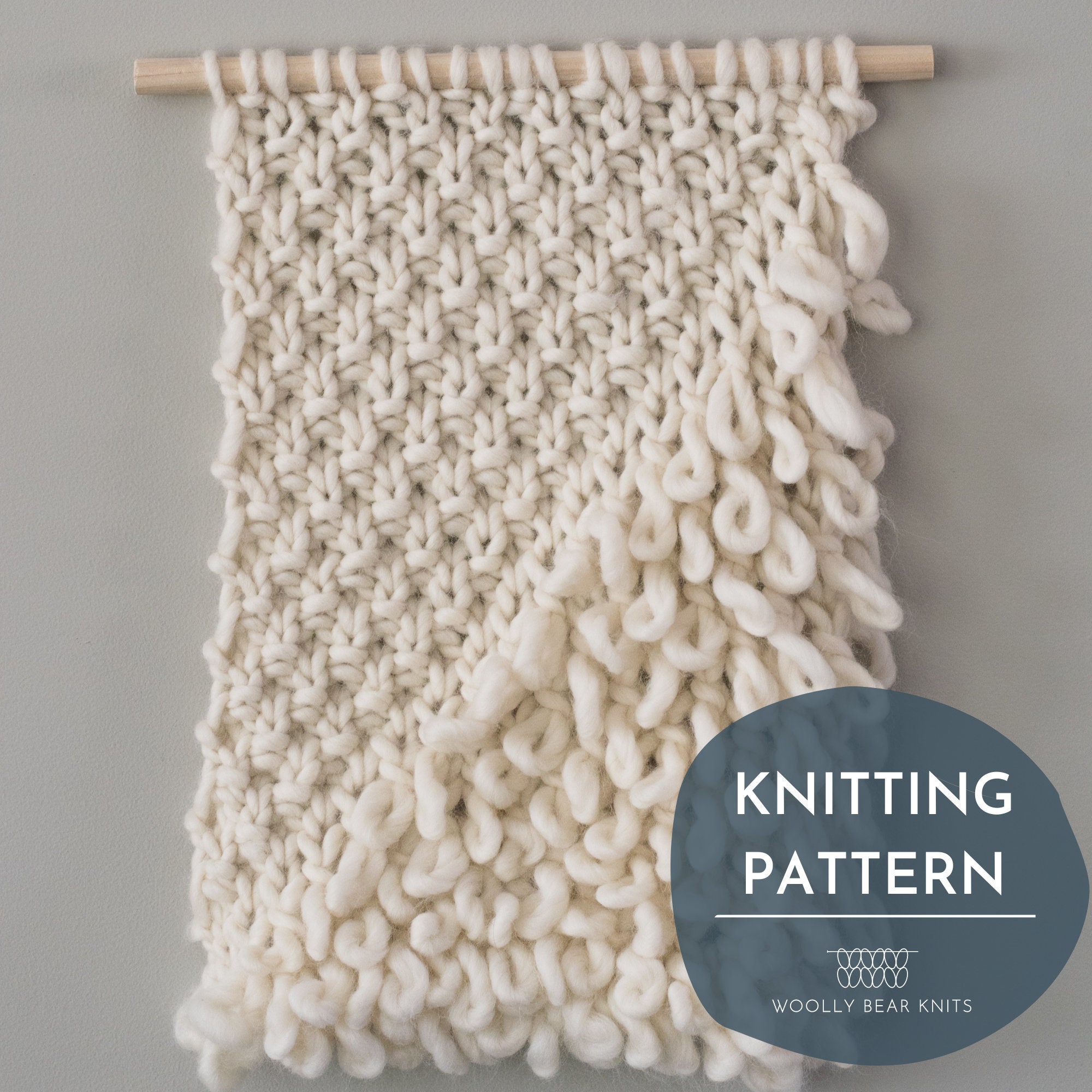 KNITTING PATTERN Scandia Wall Hanging Knit Wall Hanging Pattern