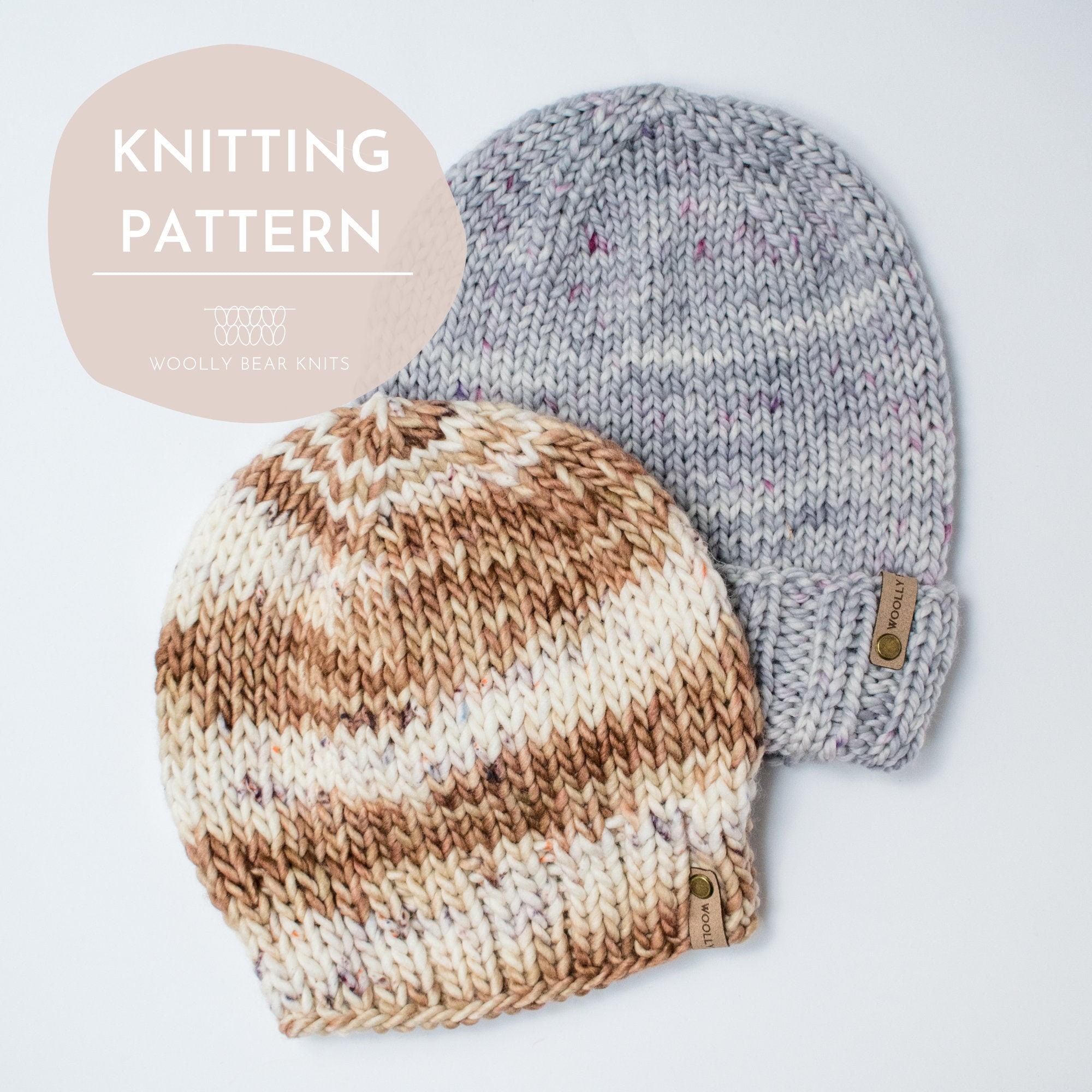 KNITTING PATTERN: Bulky Birchwood Beanie | Easy Knit Hat Pattern | Ea…
