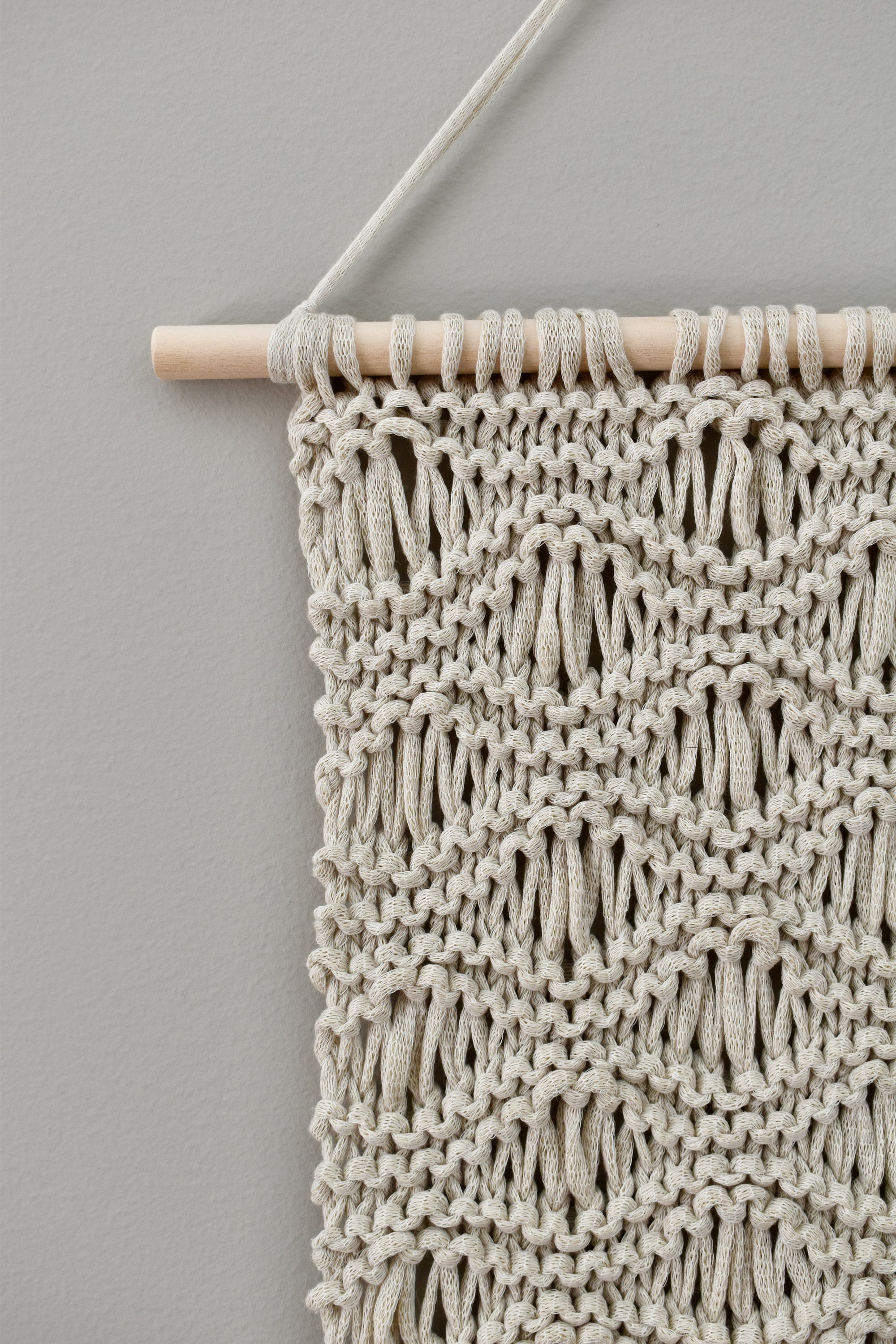Knit Wall Hanging Wave Texture Wall Decor Knit Wall Decor Boho