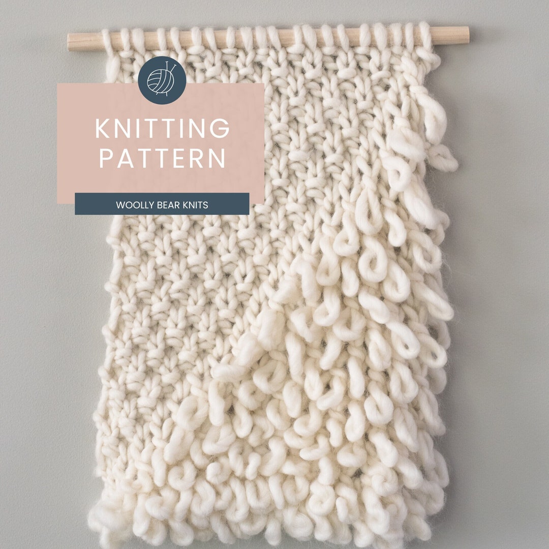 Whimsical Winter Wall Hanging Beginner Knit Pattern – Darn Good Yarn