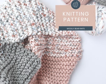 KNITTING PATTERN: Seachange Baby Blanket Pattern | Knit Baby Blanket Pattern