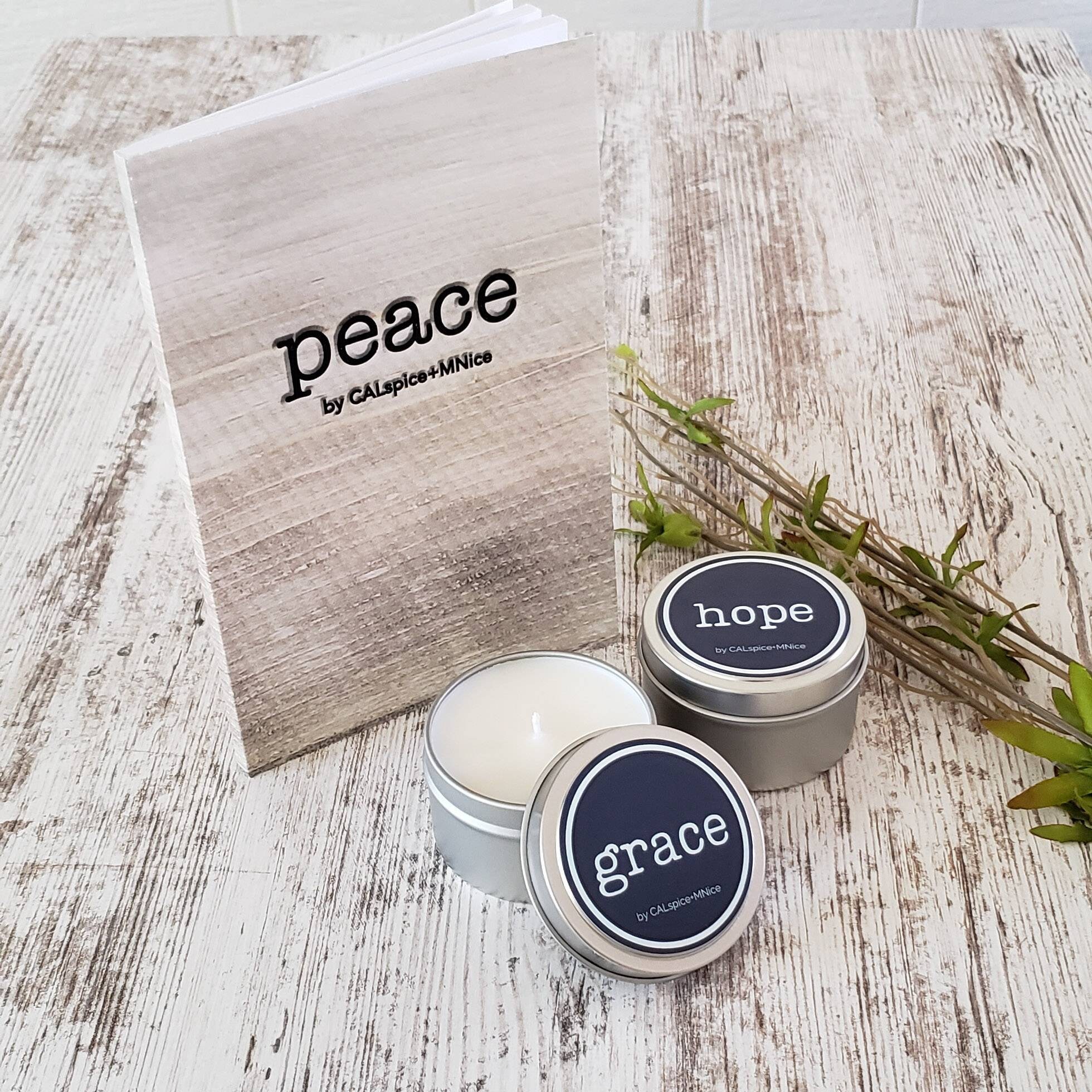 JOURNAL & SCENTED CANDLE 2PK Encouragement Gift for Her Etsy