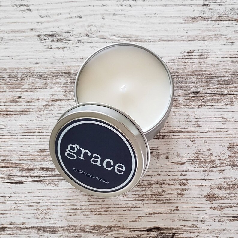 Grace Duo 21oz Candle 6oz candle and Journal Natural Candles Etsy
