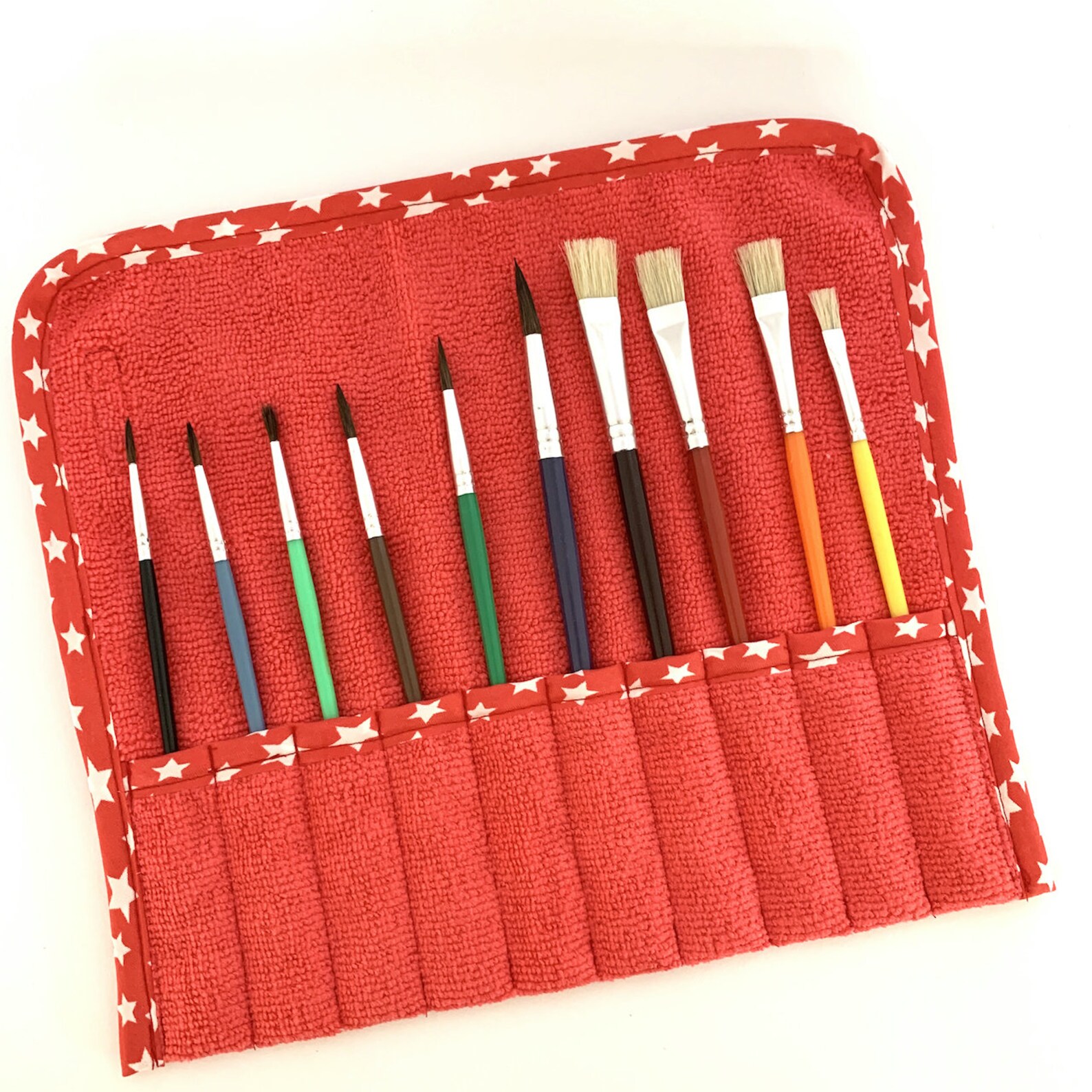 Brush Bag Brush Roll Brush Storage Brush case School Paint Etsy