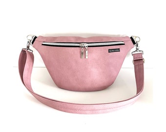 Crossbodytasche Rosé Büffellederoptik