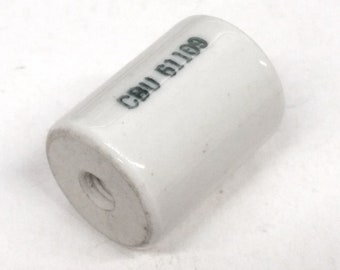 Nice 1 inch Ceramic High Voltage Navy Radio Insulator #IN-0013