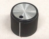 Metal Faced Black 3 4 inch Old Radio Knob KN-0238