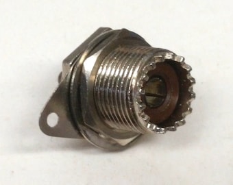 New Unused Silver Plate UHF SO-239 Plug Socket #SO-0075